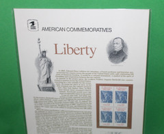 American Commemoratives Liberty Stamps Postage Panel 268 July 4 1986 22C