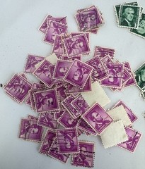 Cancelled Vintage US Presidential Definitive Stamp Mixture Lot