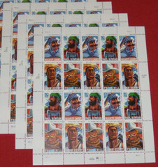 Three Sheets x 20 = 80 of FOLK HEROES 32¢ US Postage Stamps. USA Sc # 3083-3086