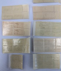 13 Different US Commemorative Plate Blocks of 4 MNH 1944–1952 Americana