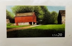 USPS SET OF 5 POST CARDS 1995 USA 20 Cent, RED BARN USA SEALED
