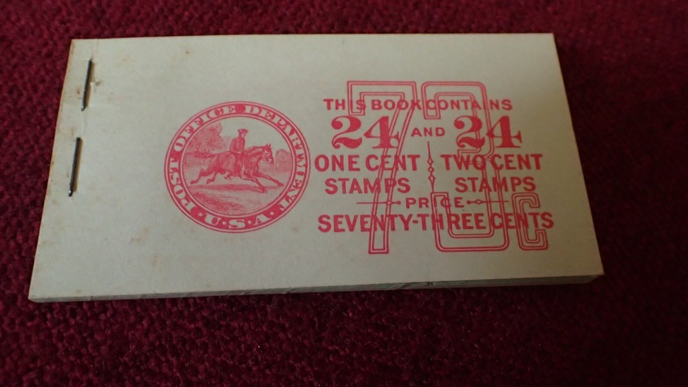 SCOTT BK92 73c | 1c George Washington / 2c John Adams COMBO Booklet US STAMPS
