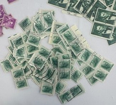 Cancelled Vintage US Presidents Stamp Lot Lincoln, Andrew Jackson 1954-1965