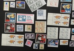 USA USPS MINT NH HIGH VALUE DENOMINATION POSTAGE STAMPS LOT FACE VALUE $382.63
