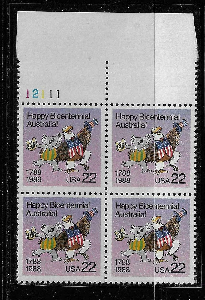 USA SC # 2370 Australia Bicentennial . MNH