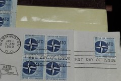 US SCOTT 1151/1127/1156 3 SHEET FDC NATO.SEATO.FORESTERY STAMPS 4 CENT FACE MNH