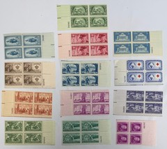 1950 US Commemorative Plate Block Collection MNH Americana History Scouts