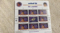 1996 50th Anniversary 58DM Disney Mouri Sheet Germany Anonymous Shipping