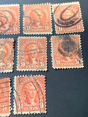 1931 U. S. Scott 641 Thomas Jefferson 9 Cents Used (23 pcs)