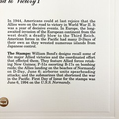 Donald Moss WWII Postage Stamp Art USPS D Day P38 Veteran Military Farmable Gift