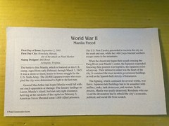 WORLD WAR II MANILA FREED 22KT. GOLD FOIL STAMP FIRST DAY ISSUE 9-2-1995 Pre-own