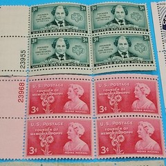 Women Themed United States Postage Stamps Vintage 3-4Cent Francis Scott Key