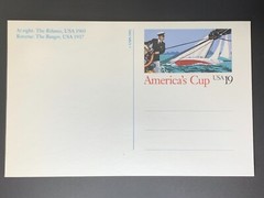 US #UX163 1992, Postal card, 19c America’s Cup Unused [2]
