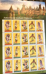 American Indian Dances United States 32¢ Postage Stamp #3072-76 MNH Full Sheet