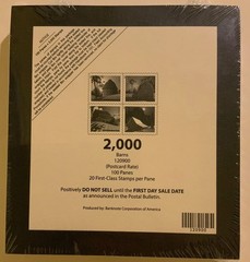 Barns Full Sealed Pad of Postcard Stamps 100 Sheets (2000 Stamps) Scott 5546-9