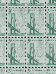United States 5¢ Verrazano-Narrows Bridge Postage Stamp #1258 Pack of 100