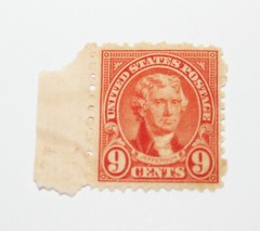 Thomas Jefferson 9 cent stamp Set of 2 Stamps
