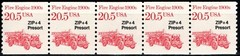 USA 1988 20.5¢ FIRE ENGINE 1900s PRESORT TRANSPORTATION SERIES 5 STAMP MNH