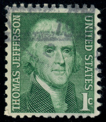 USA – 1968 – Prominent Americans – Thomas Jefferson – 1¢ – #2703