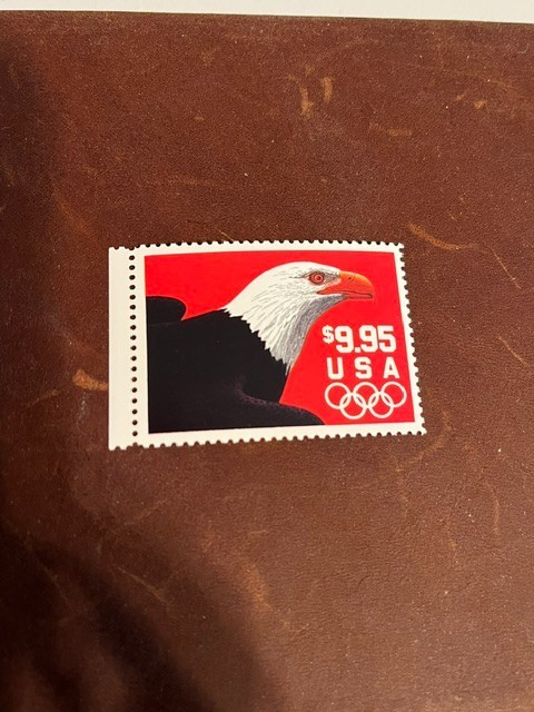Scott #2541. 1991 $9.95 Express Mail: Eagle and Olympic Rings. MNH Free shipping