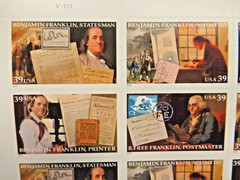 USPS Benjamin Franklin 39¢ Perfect Mint Full Sheet’s of 100 Stamps, SC# 4021-24