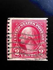 George Washington 2Cents. Very good condition. With number Postage stamp.