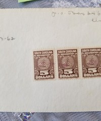 Stamp $5 Dollar South Carolina Documentary