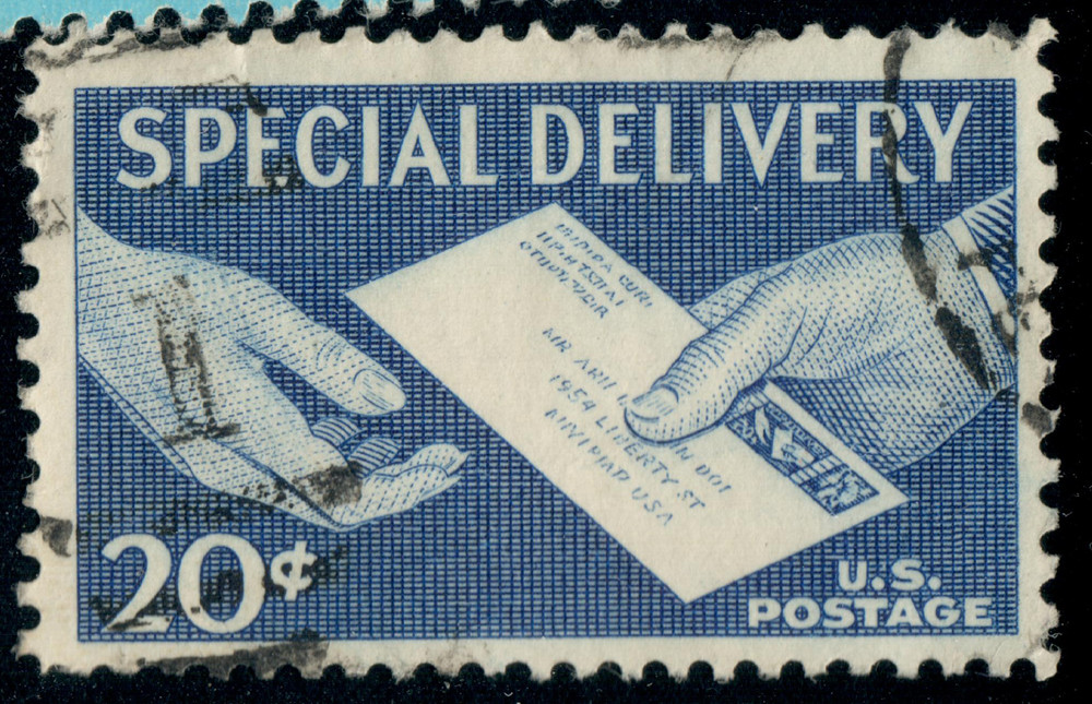 USA – 1954 – Special Delivery – Delivery of Letter – 20¢ – #3678
