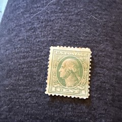 VINTAGE US Postage Stamp George Washington One 1 Cent Green