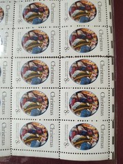 1972 Postage Stamp Full Sheet, Traditional Christmas: Mary Queen of Heaven #1471
