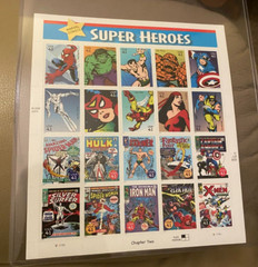 2006 Sheet of 20 Marvel Comics Super Heroes Chapter Two U.S. Postage Stamps