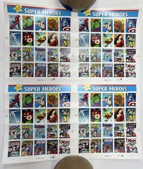 United States 41¢ Marvel Comics Super Heroes Postage Stamp #4159 4Panes Uncut