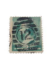 1880’s/90’s 2 Cent George Washington Stamp Vintage – Used – See Pics