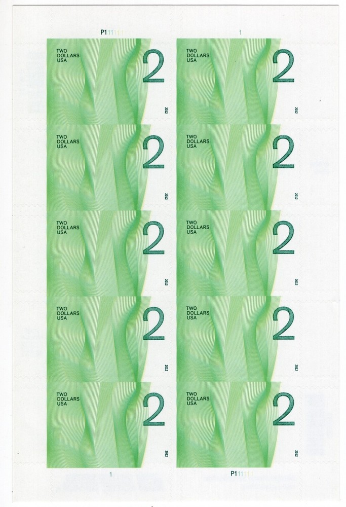 US 2012 SC 4718 $2 Two Dollars Wave Sheet of 10, Scarce MNH