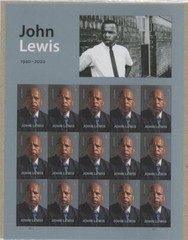 US SCOTT 5801 SHEET OF 15 JOHN LEWIS STAMPS FOREVER MNH
