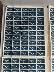 1961 Project Mercury U.S. Space Stamps 5 Mint Sheets of 50 4 Cent Stamps RARE