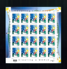 United States 33¢ Adoption Postage Stamp #3398 MNH Full Sheet