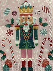 TWO Paper Lunch Decoupage Art Craft Napkins – CHRISTMAS NUTCRACKER=8 Pics