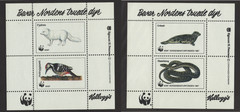 Denmark Cinderella Sheets WWF Kelloggs 1987 Conserve Nordic Endangered Animals