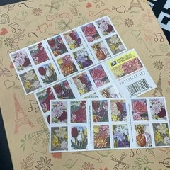 Botanical Art 2016 First Class Forever Stamps 5 Booklets (100 Total) Mint Unused