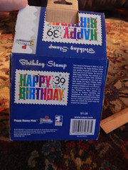 USPS ~ 39c Happy Birthday Stamp ~ Plush Bear & Cupcake ~ 2012 Ltd Promo