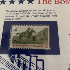 USA Stamp Series Panel The Boston Tea Party Postal Commemorative Society Pg 3