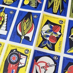 378 R-1873 Czech Matchbox Label Sheet L Size Circa 1972 Rare Antique Label