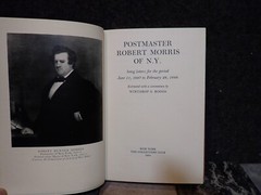 AUTHOR SIGNED 1st EDITION Robert Morris Postmaster Of New York Book 137 OF 150