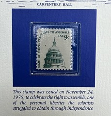 USA Stamp Series Panel First Continental Congress Postal Commemorative Society 6