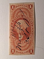 US INTERNAL REVENUE POWER OF ATTORNEY 1 DOLLAR STAMP Scott’s # R75A