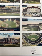 2000 USPS Stamps BASEBALL’S LEGENDARY PLAYING FIELDS 20 @ 34c ~ MNH ~ Scott 3997