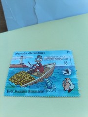 Rare Donald duck gold boat stamp