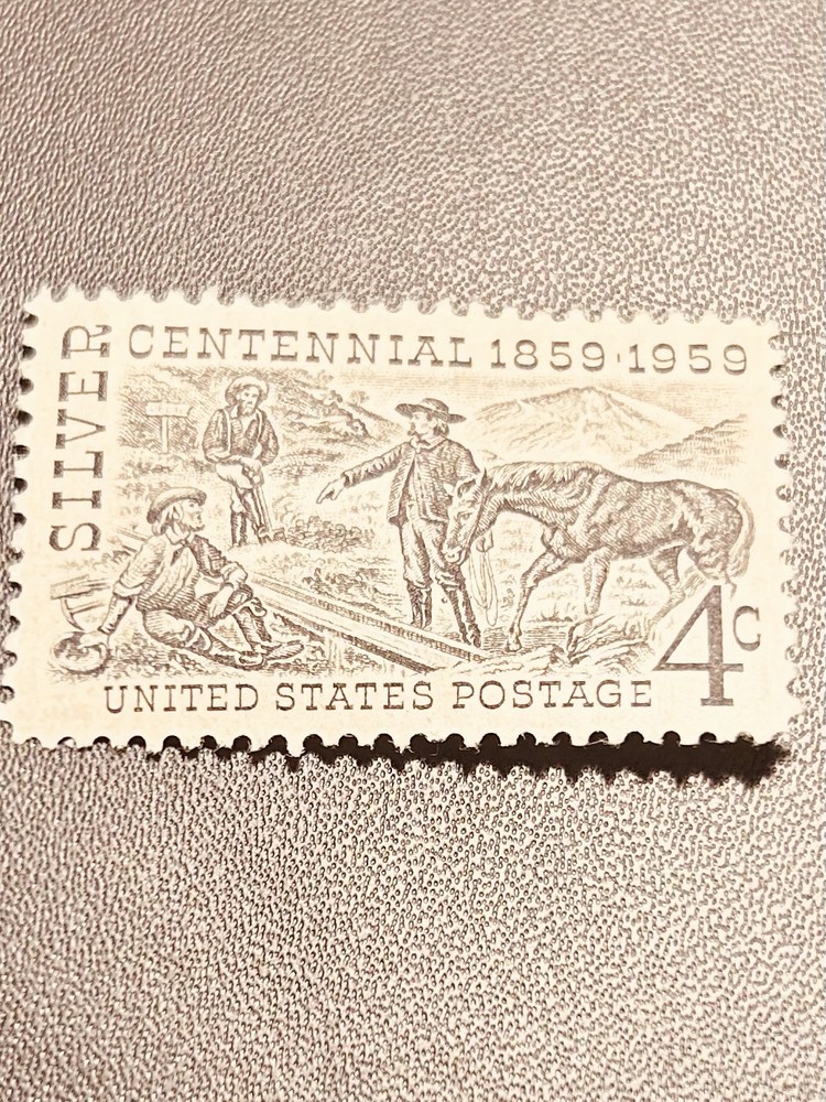 US Postage Silver Centennial 4cent Stamp