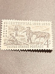 US Postage Silver Centennial 4cent Stamp